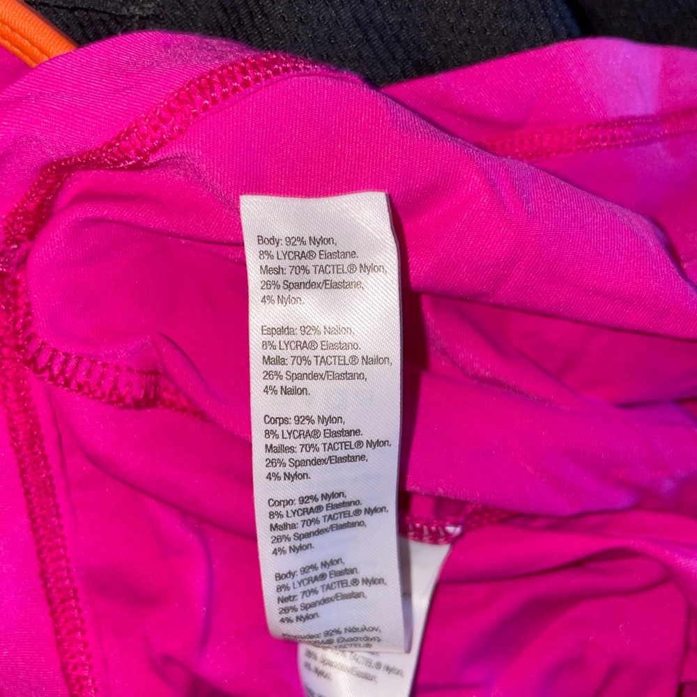 Spanx Womens Peplum Shaper Tank Hot Pink Racer Back Activewear size Large - Picture 4 of 4